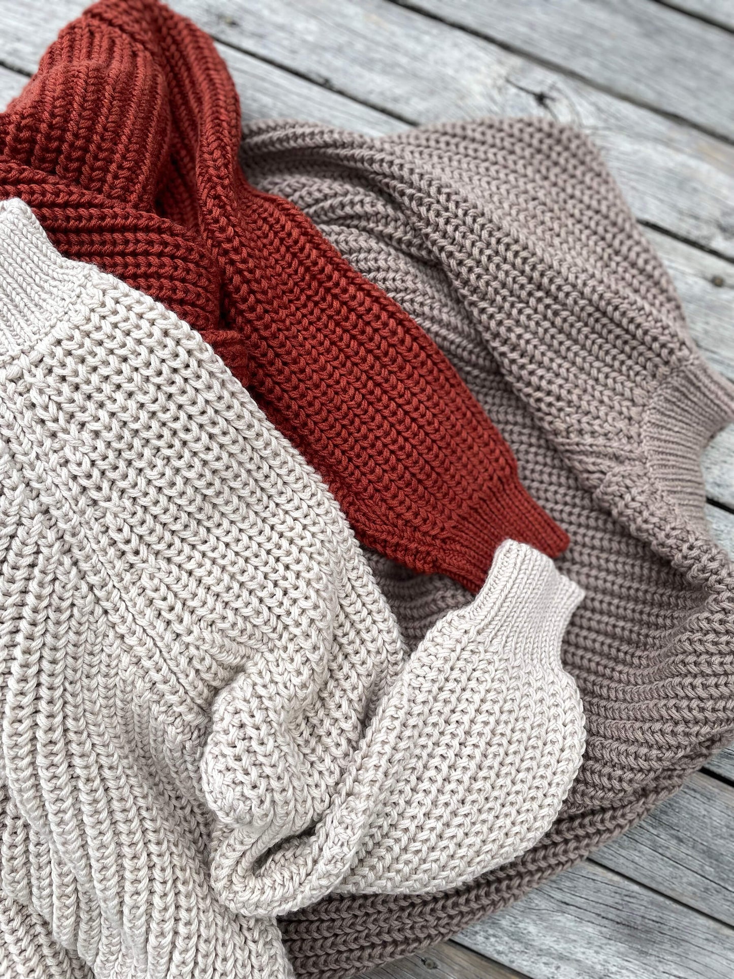 Adult's Fishline Sweater Oatmeal