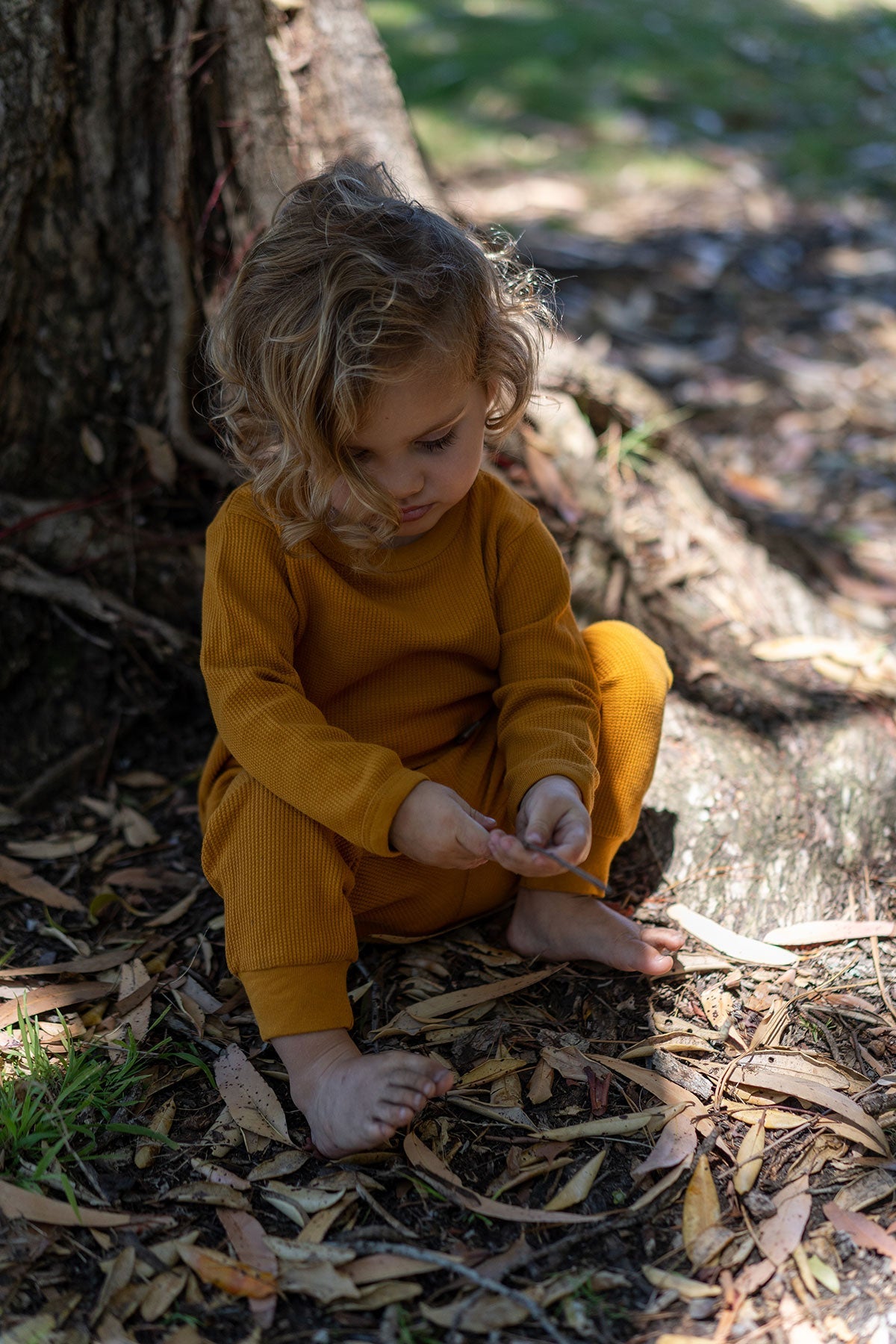 Waffle Baby Lounge Pants Bronze