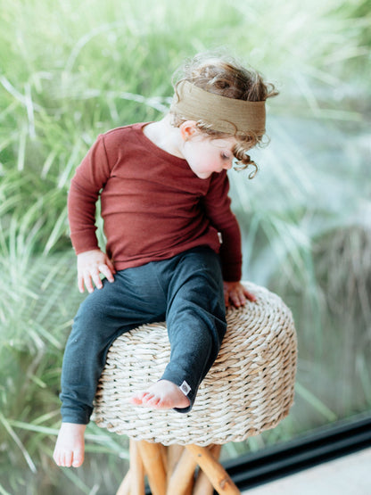 MerinoSilk Infant Smith Leggings Charcoal