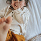 Waffle Baby Henley Bone