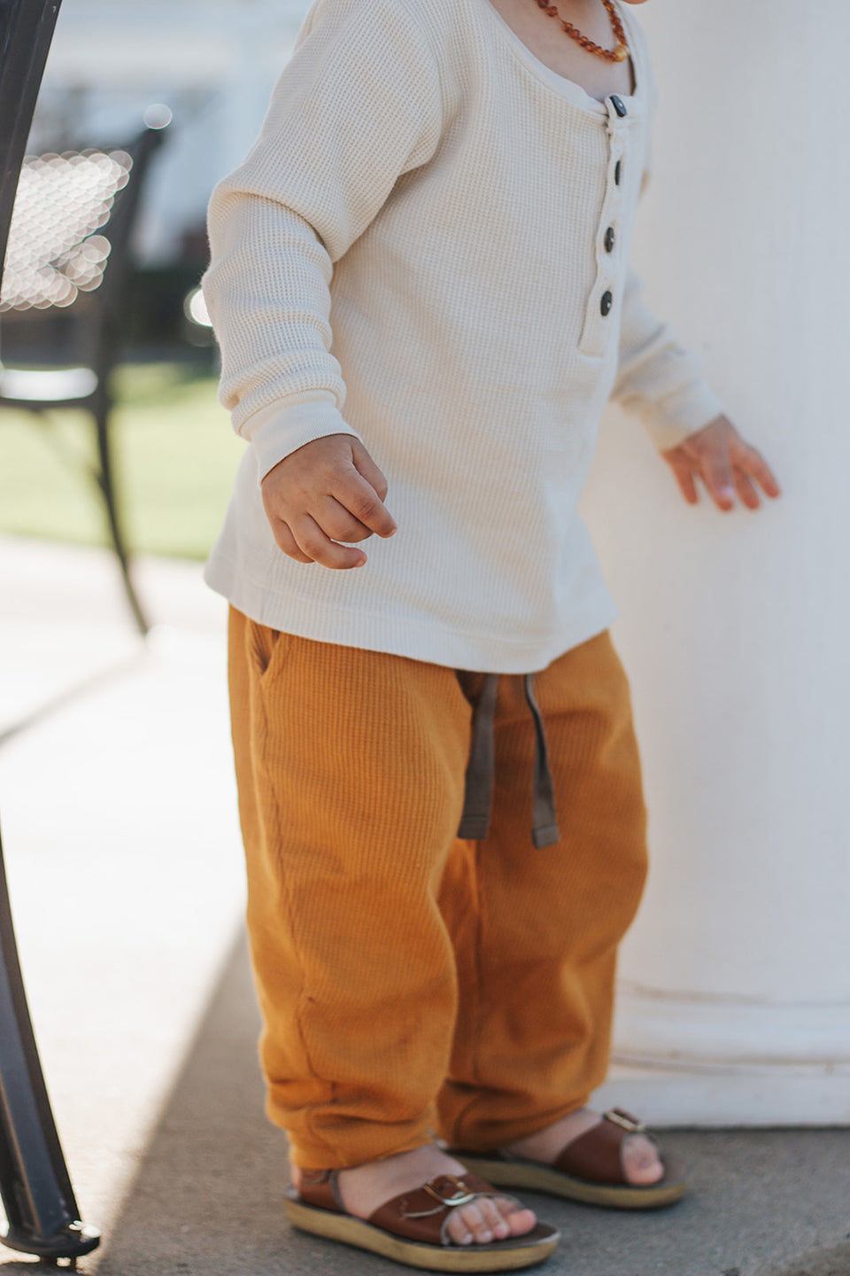 Waffle Baby Lounge Pants Bronze