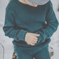 Knit Leggings Deep Sea
