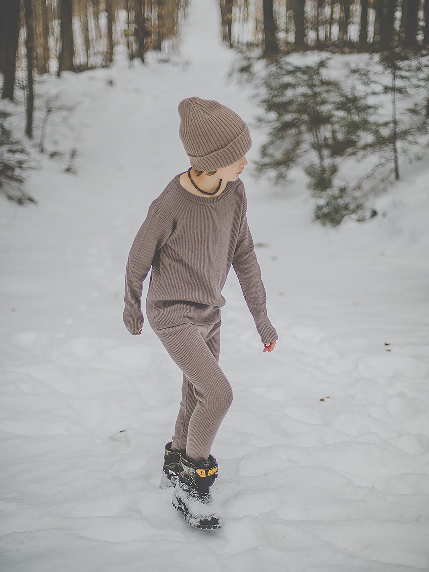 Knit Leggings Stone