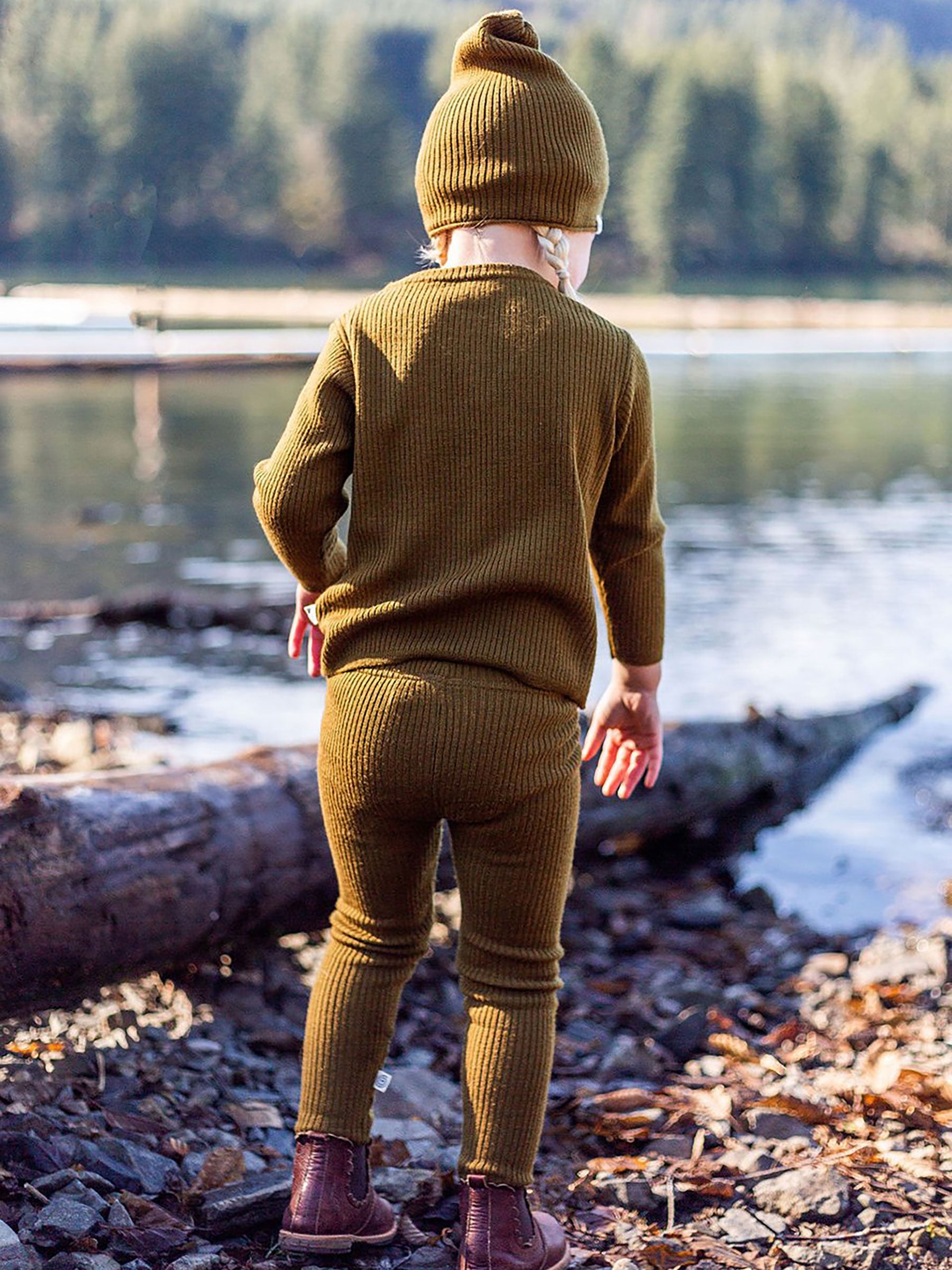 Knit Leggings Kelp