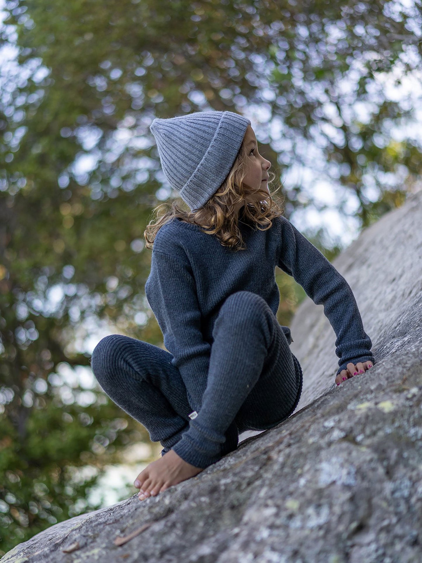 Knit Leggings Charcoal