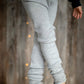 Knit Leggings Silver