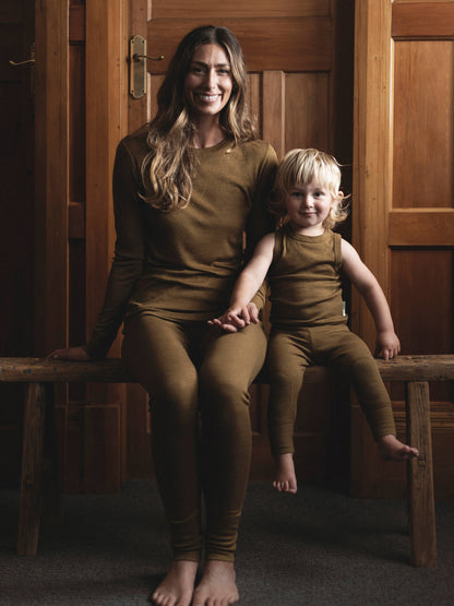 Baby MerinoSilk Leggings Kelp