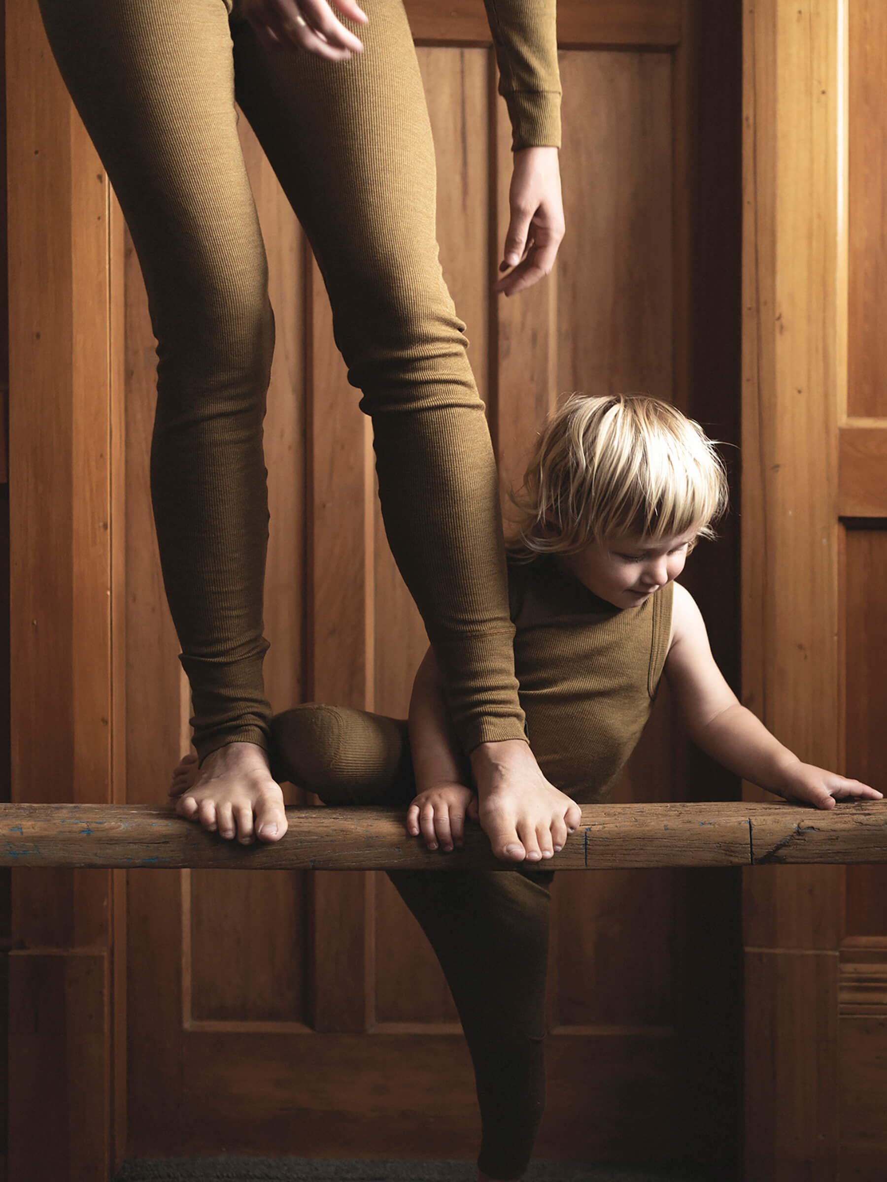 Baby MerinoSilk Leggings Kelp