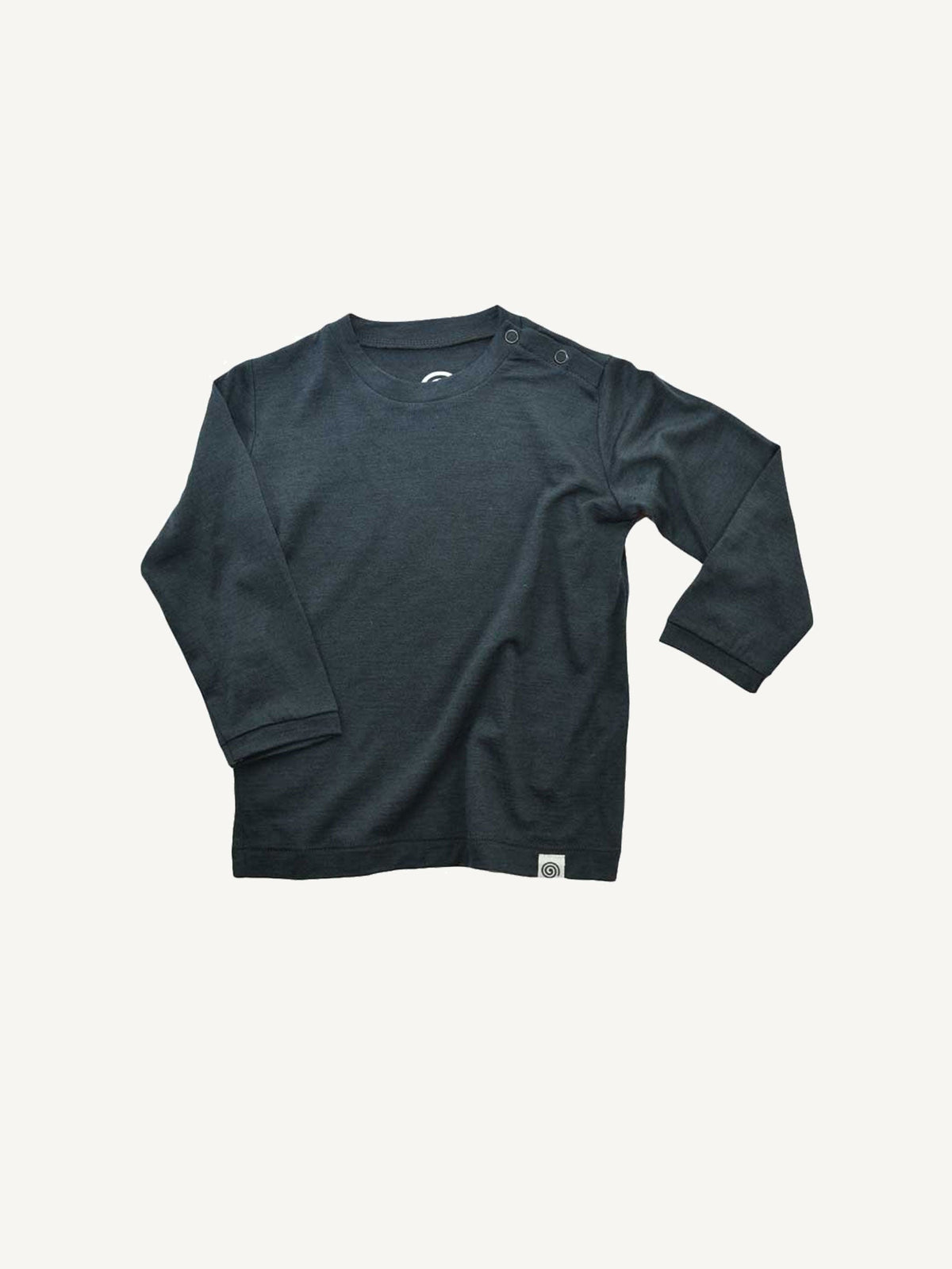 MerinoSilk Infant Nat Tee Charcoal
