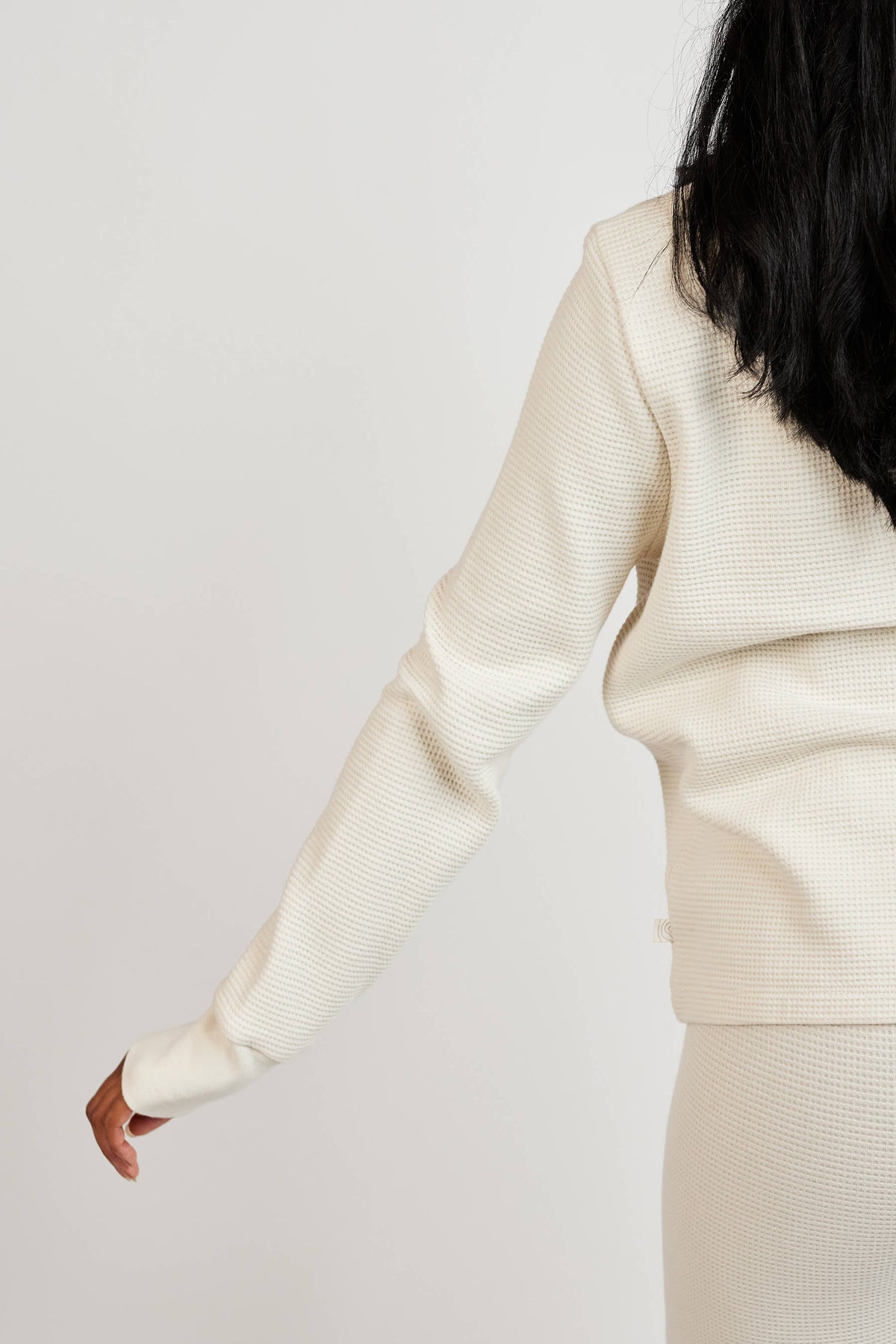 Women's Fat Waffle Crew Bone
