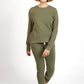 Women's Fat Waffle Crew Moss