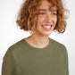 Women's Fat Waffle Crew Moss