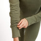 Women's Fat Waffle Crew Moss