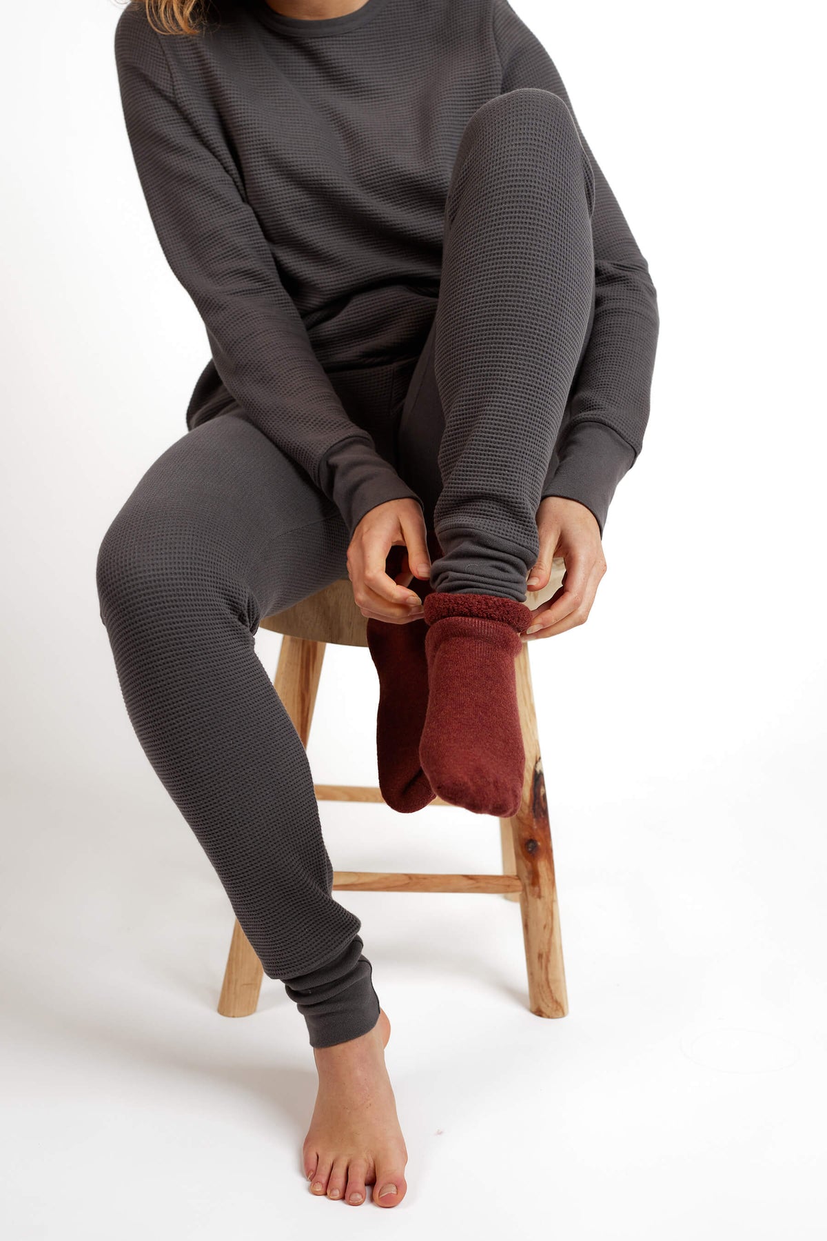 Women's Fat Waffle Leggings Storm