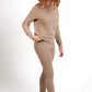 Women's Fat Waffle Leggings Stucco