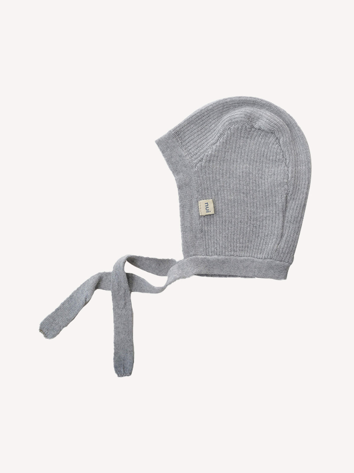 Rib Knit Pilot Cap Silver