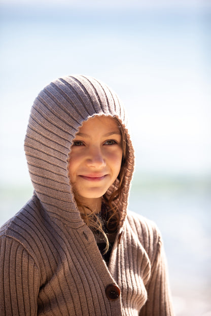 Hooded Jacket Brownish