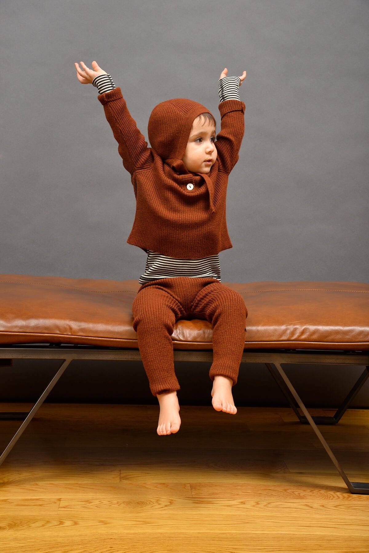 Knit Leggings Rust