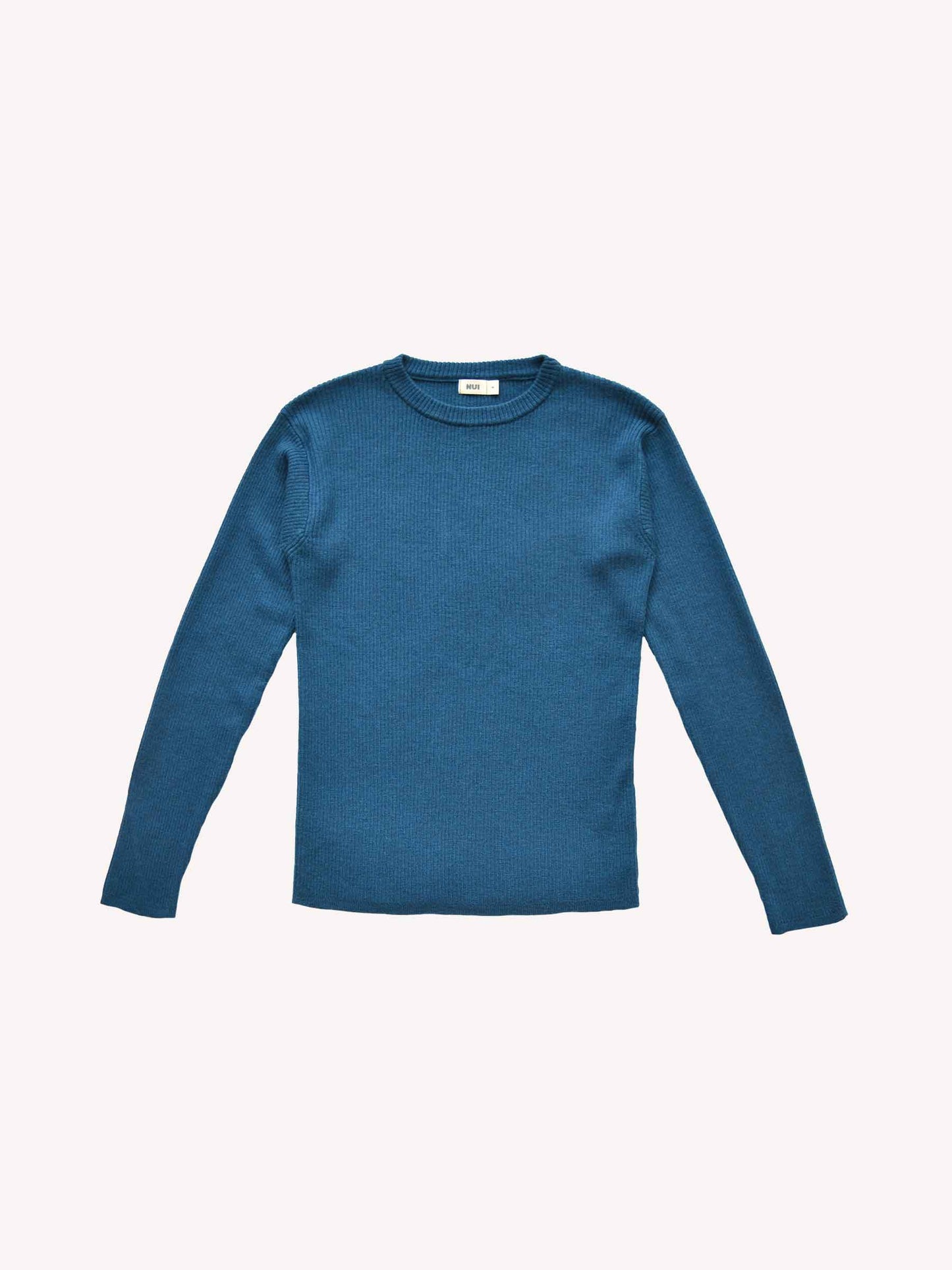 Nui 100% merino wool rib crew sweater