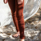 Child Knit Leggings Rust