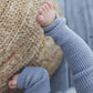 Baby Knit Leggings Silver