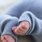 Baby Knit Leggings Silver