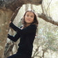Child Tihoi Merino Crew Black