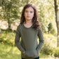 Child Tihoi Merino Crew Moss