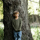 Child Tihoi Merino Crew Moss
