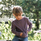 Child Tihoi Merino Crew Plum