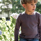 Child Tihoi Merino Crew Plum