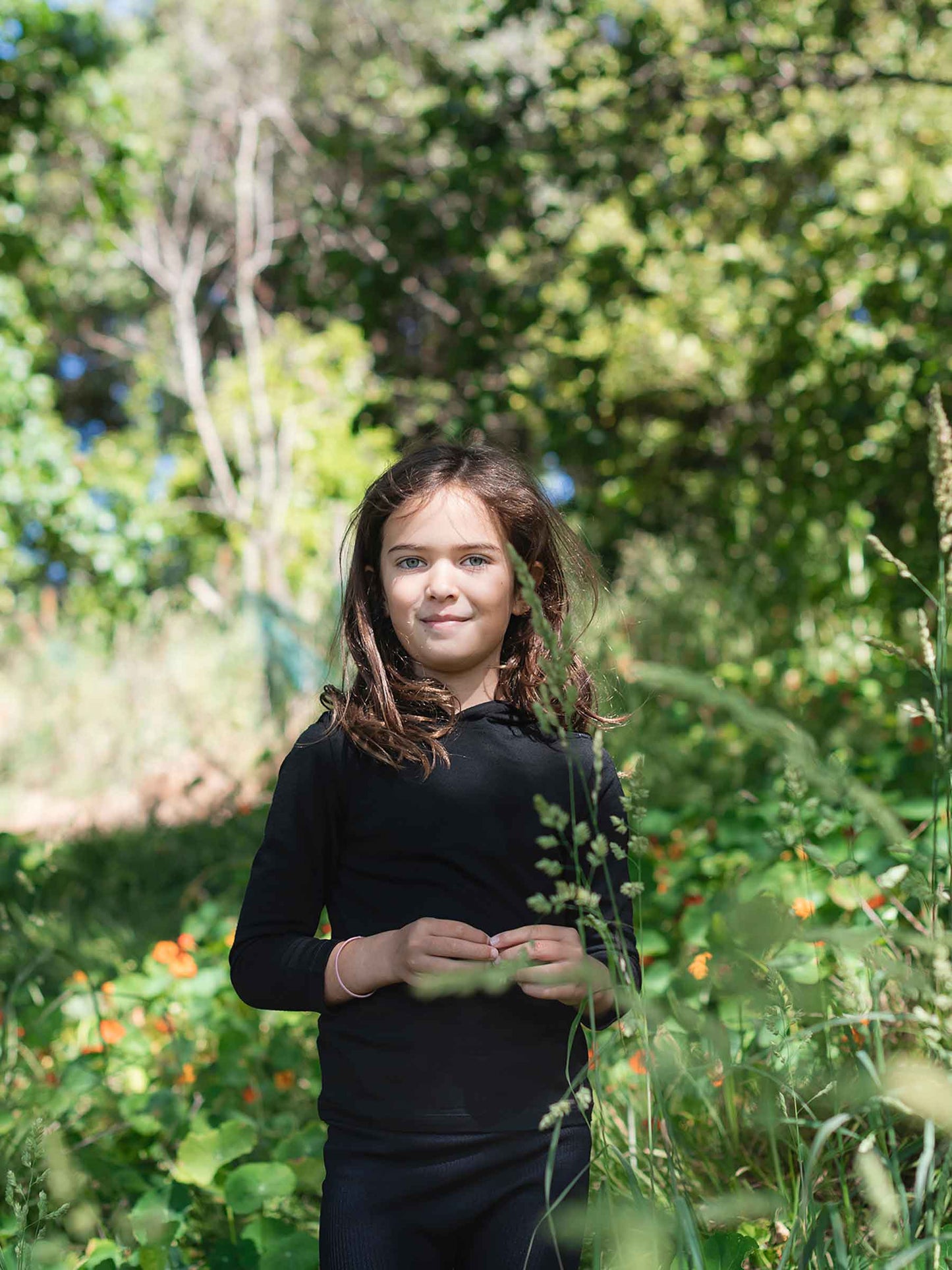 Child Trailhead Merino Hoodie Black