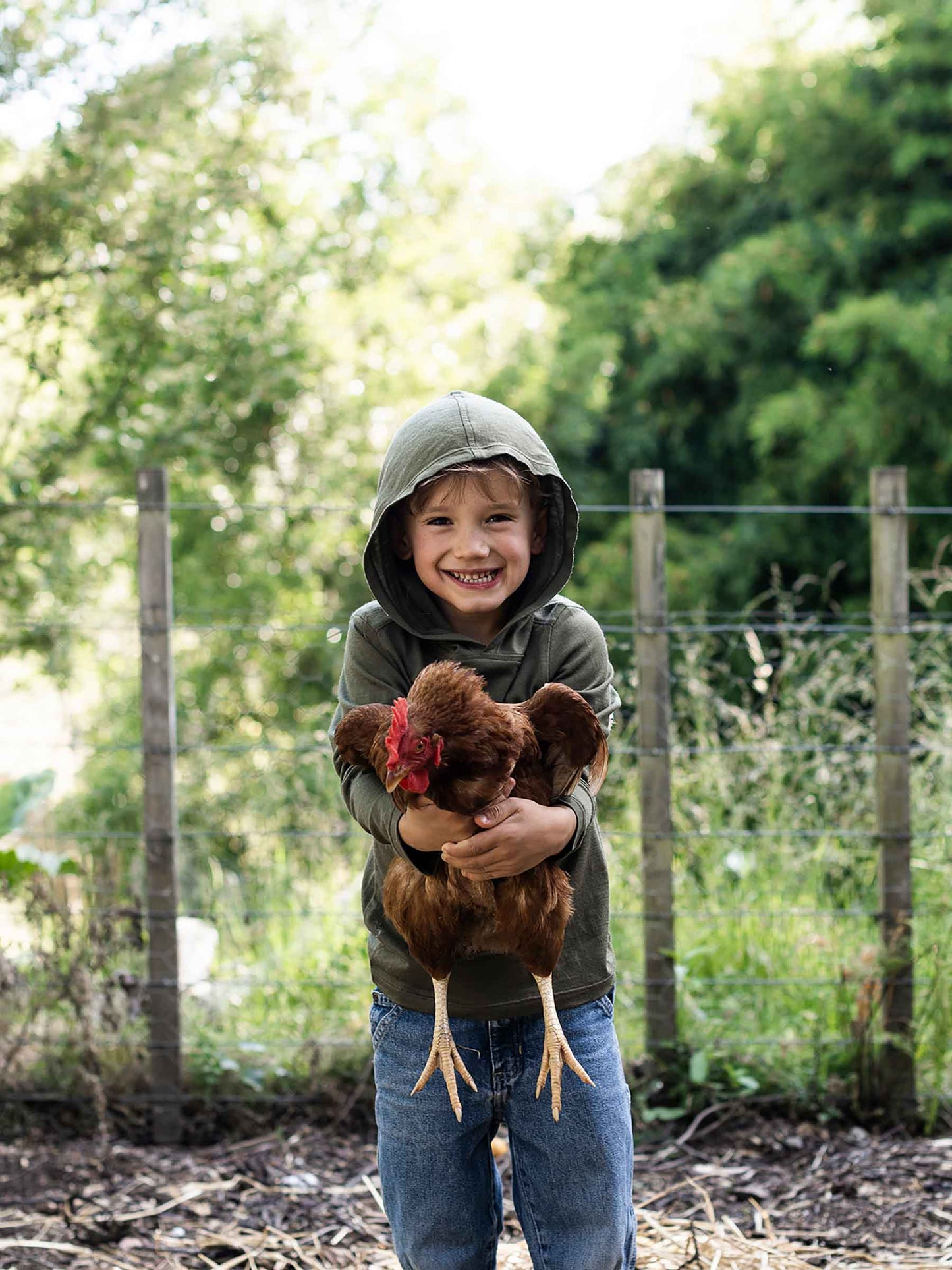 Child Trailhead Merino Hoodie Moss