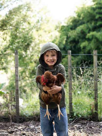Child Trailhead Merino Hoodie Moss