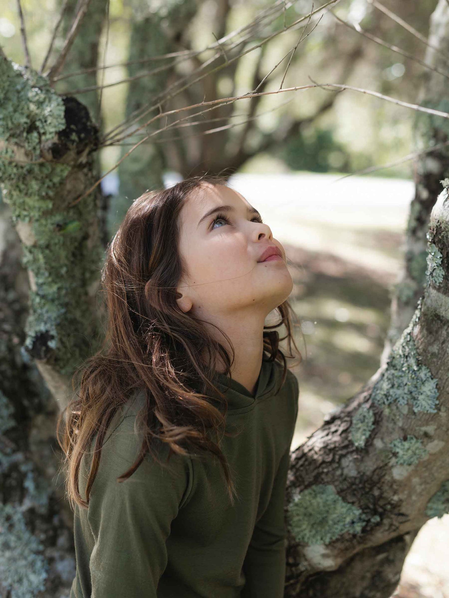Child Trailhead Merino Hoodie Moss