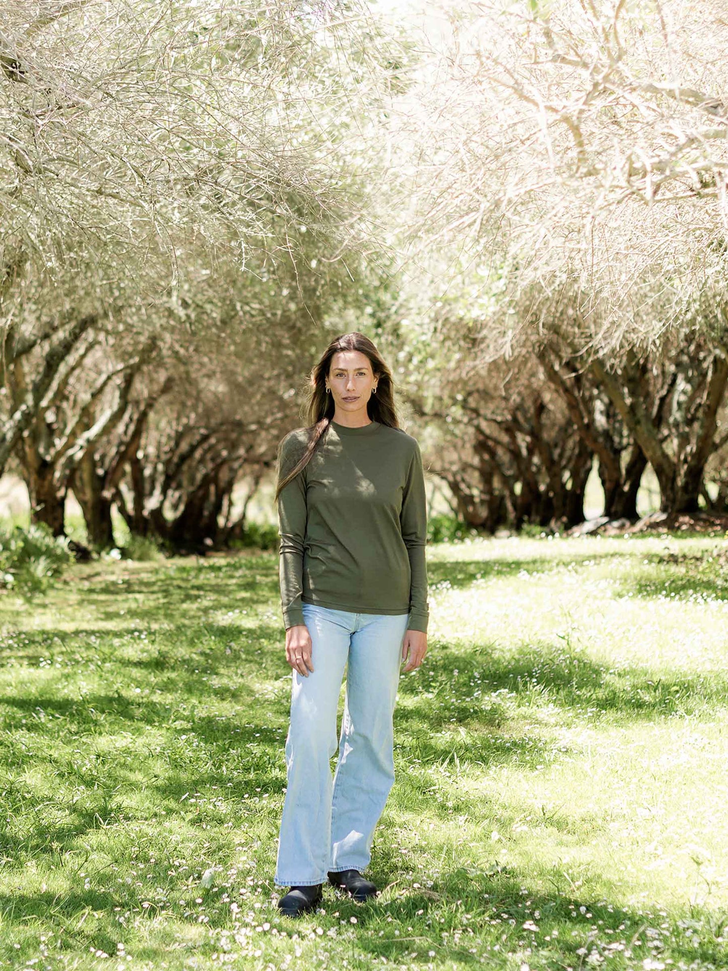 Women's Aotea Crew Moss