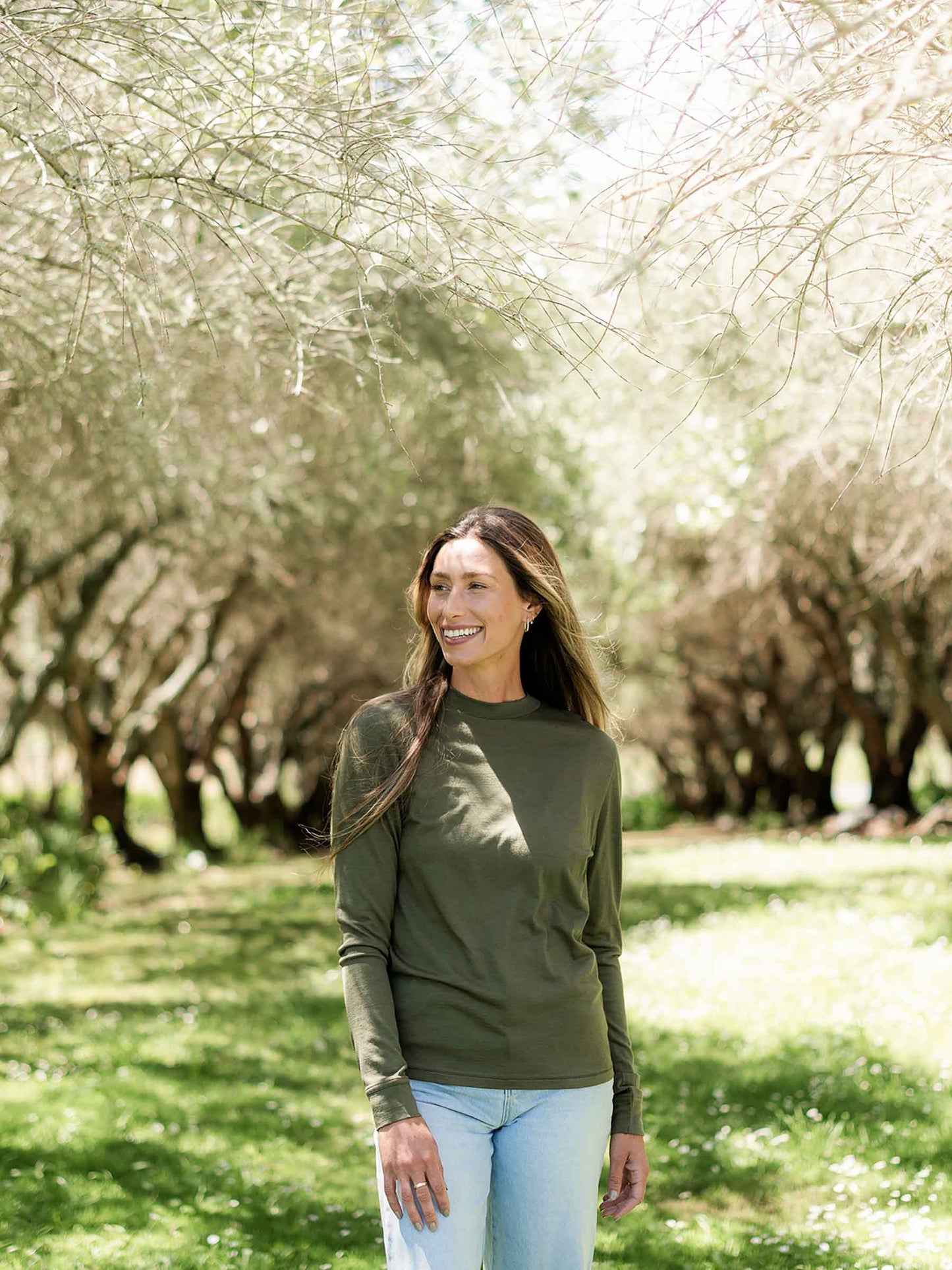 Women's Aotea Crew Moss