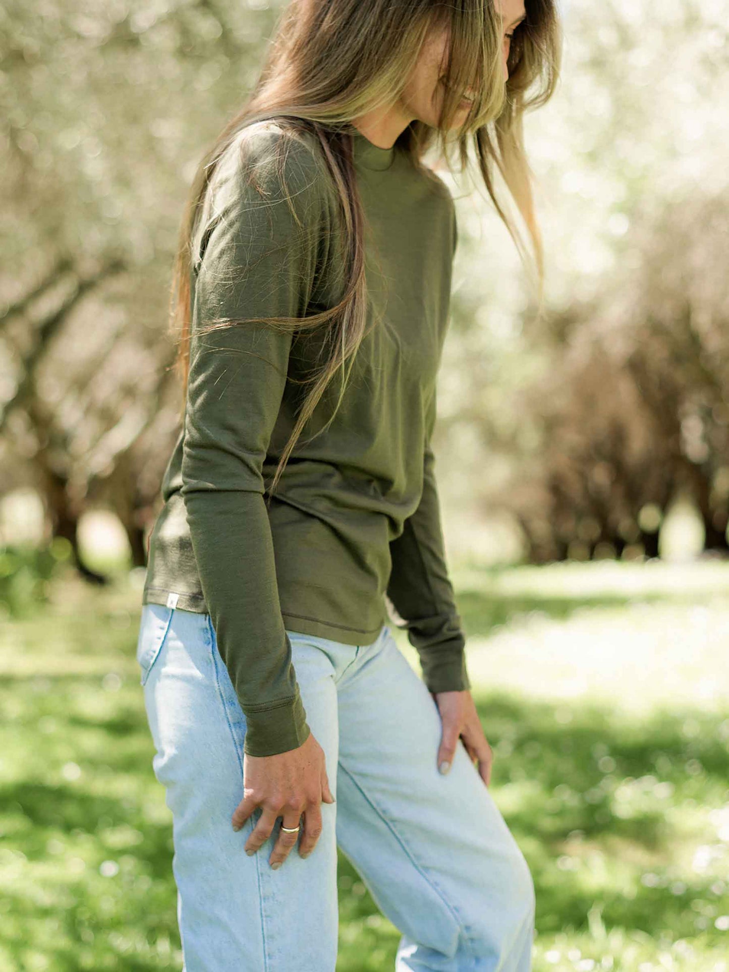 Women's Aotea Crew Moss