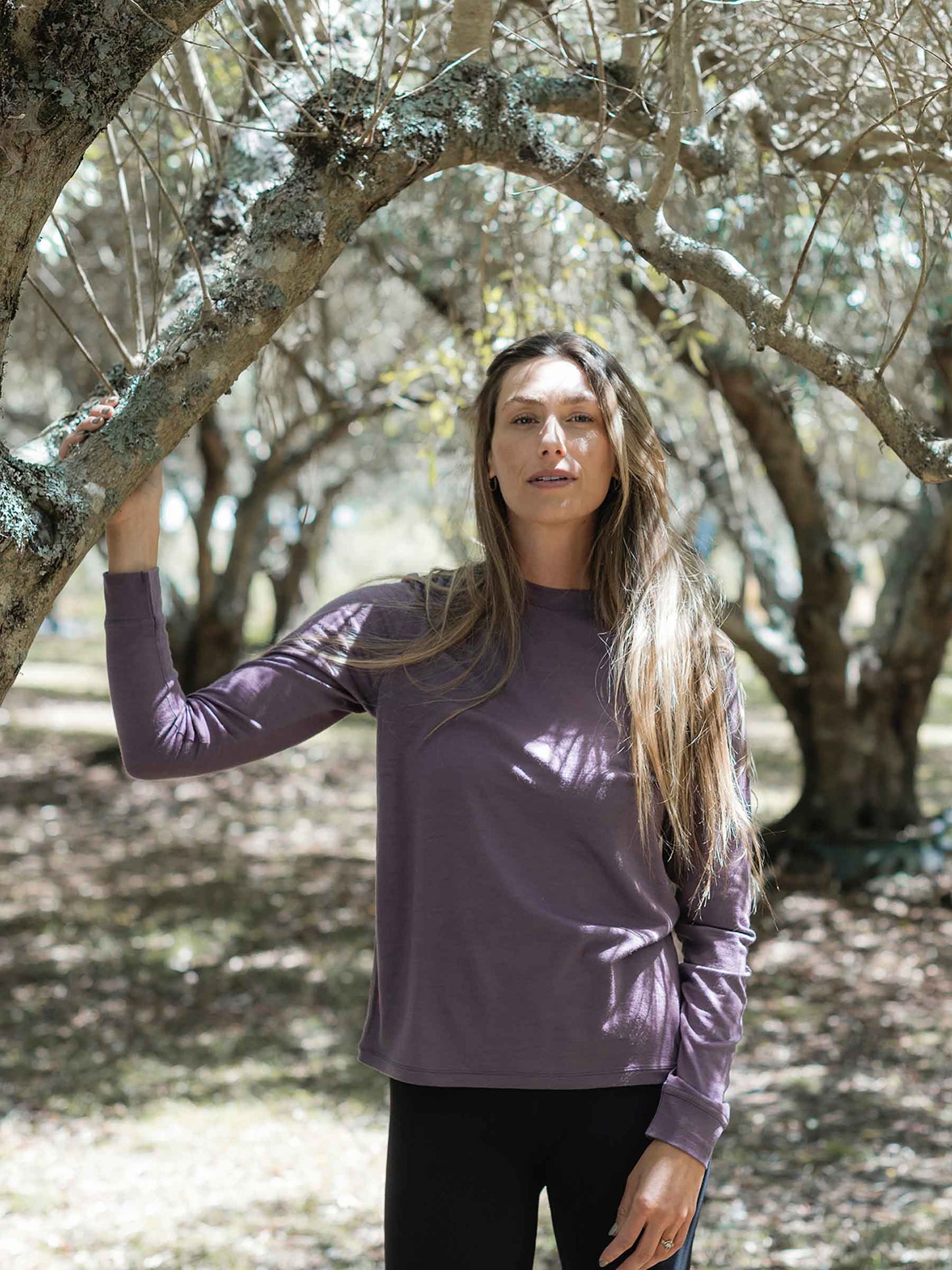 Women's Aotea Crew Plum