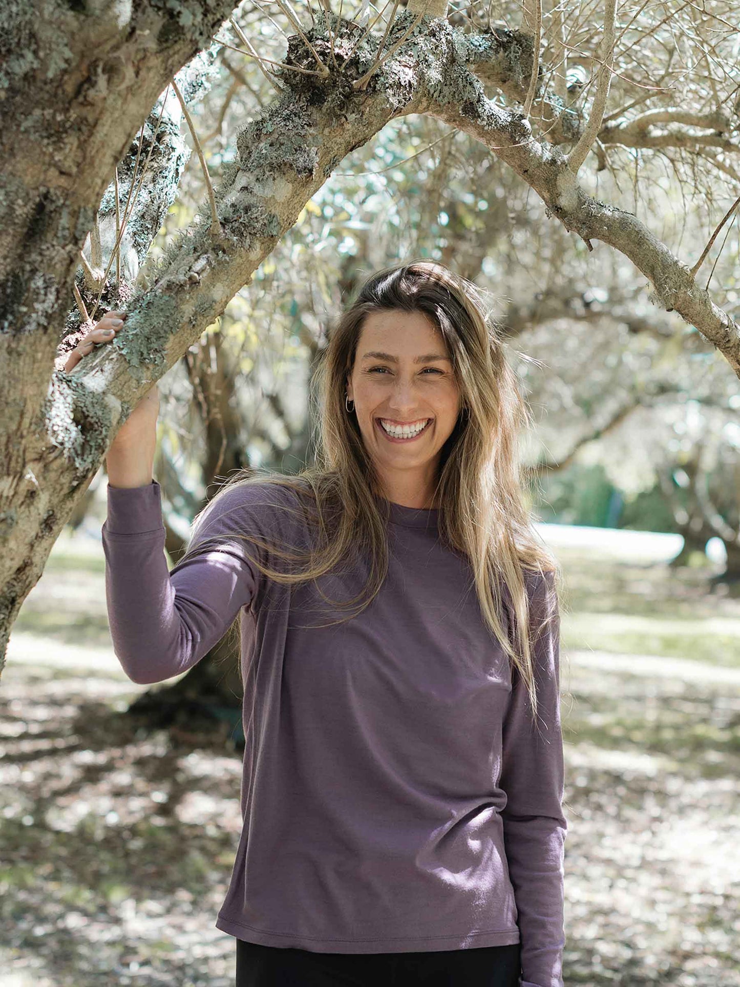 Women's Aotea Crew Plum