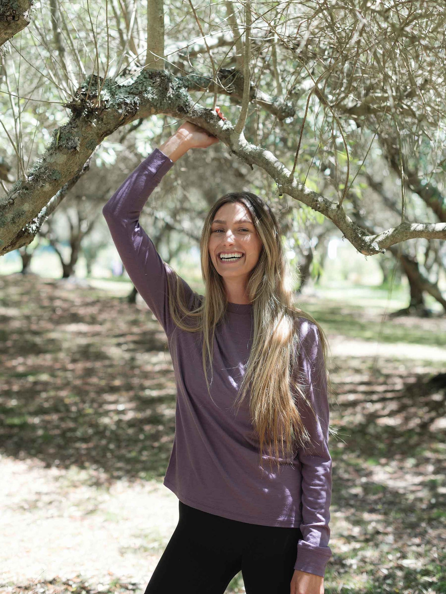 Women's Aotea Crew Plum