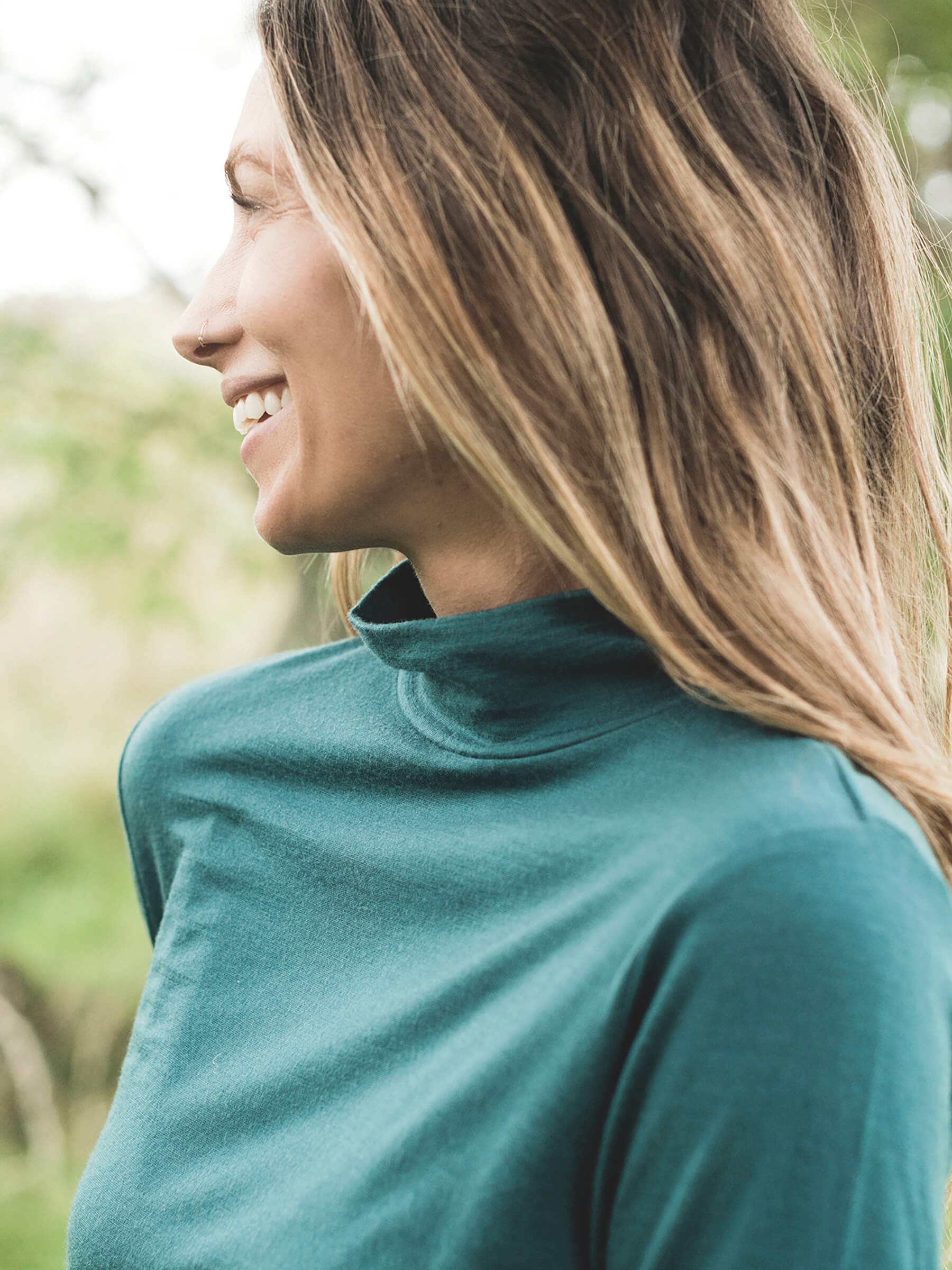 Women's Opua Mockneck Deep Sea