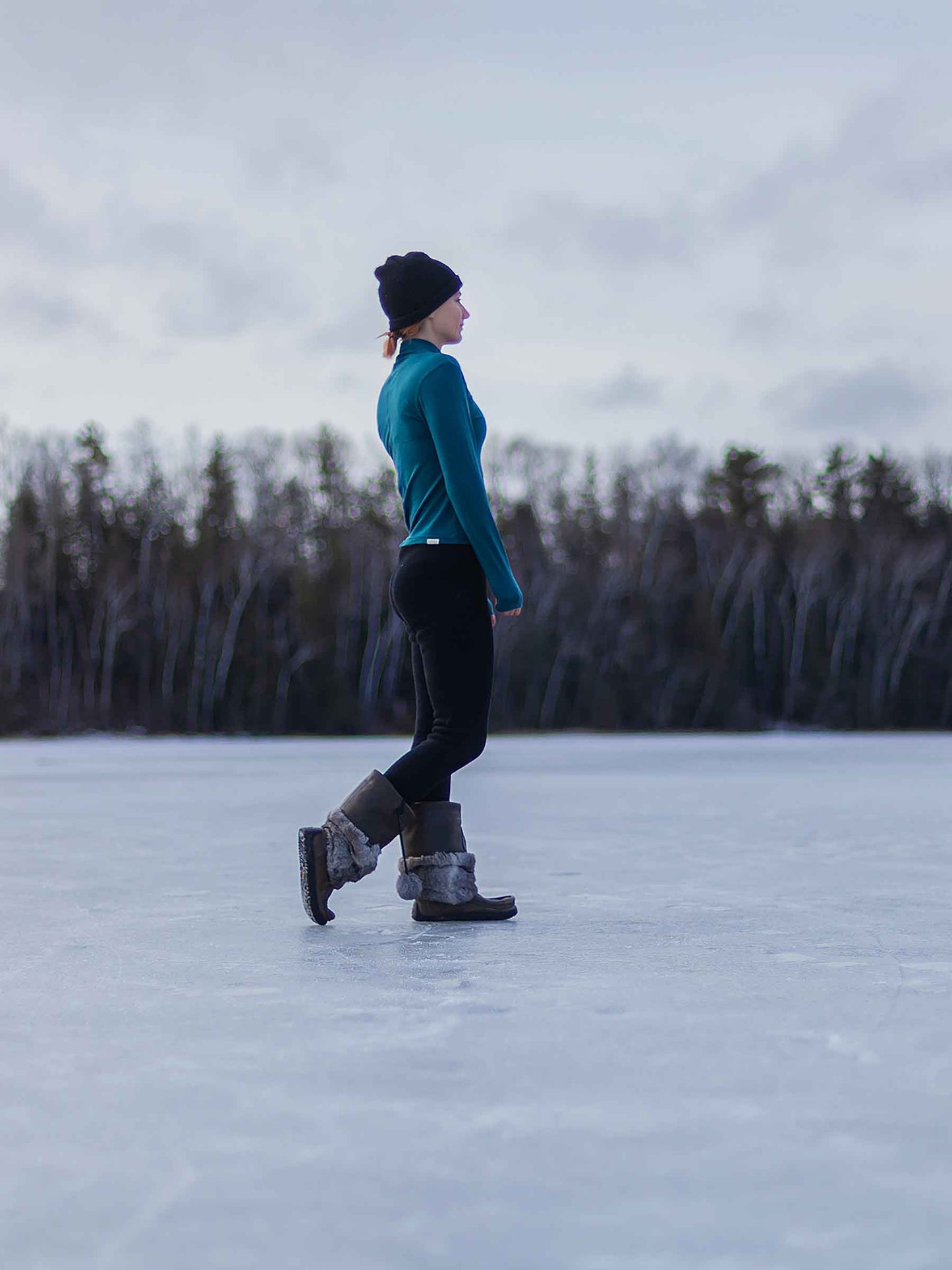 Women's Opua Mockneck Deep Sea