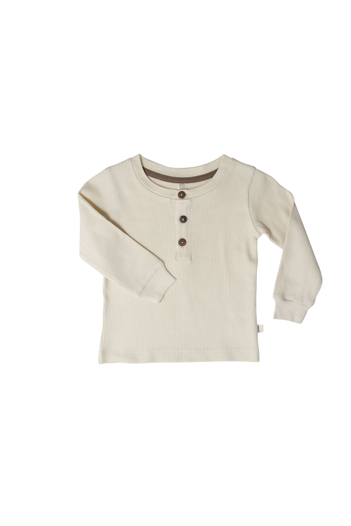 Waffle Baby Henley Bone