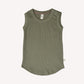 Waffle Baby Singlet Moss