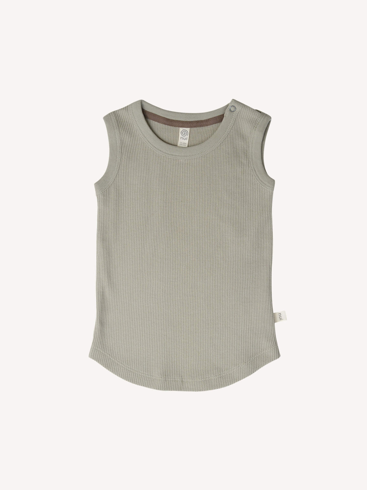 Waffle Baby Singlet Stone