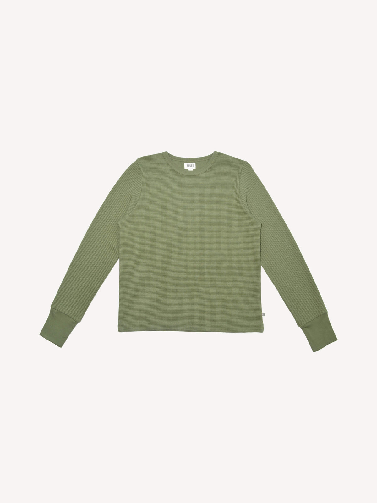 Women's Fat Waffle Crew Moss