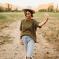Women's Waffle Tee Avocado