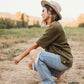 Women's Waffle Tee Avocado