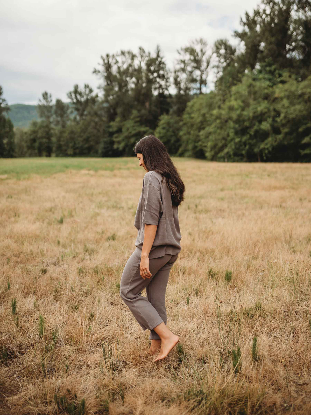 Women's Waffle Culotte Storm
